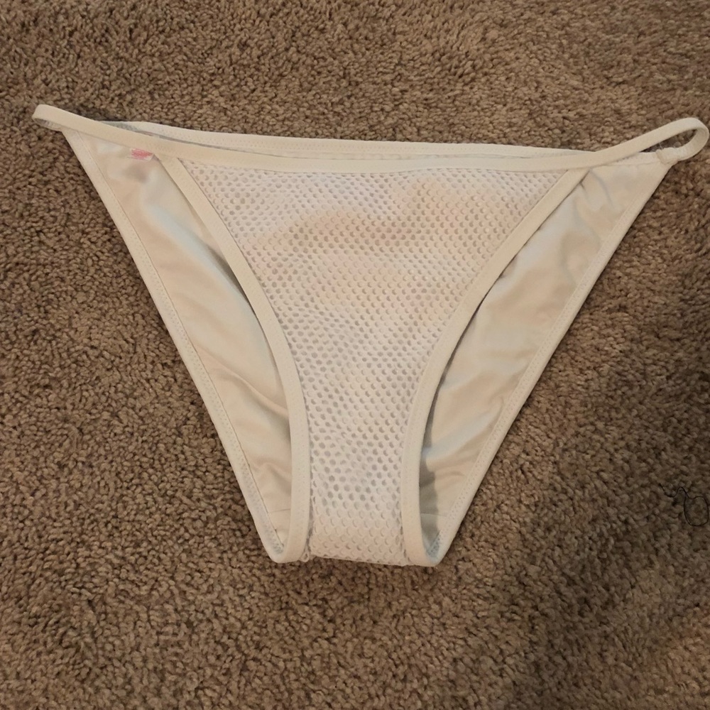 NWT Victoria’s Secret VS swim bottoms WHITE